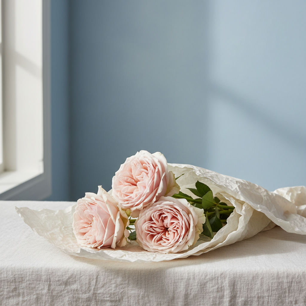 White Peony Stems